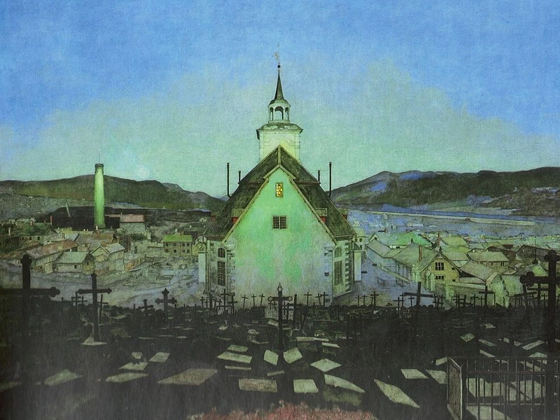 1869-Harald Sohlberg - Notte